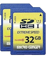 32GB Class 10 SDHC Flash Memory Card SD Card by Micro Center (2 Pack)