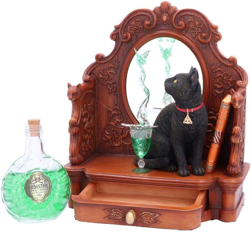 Nemesis Now B4955R0 Lisa Parker Absinthe Cat and Green Fairy Figurine, 21.5cm - Image 4
