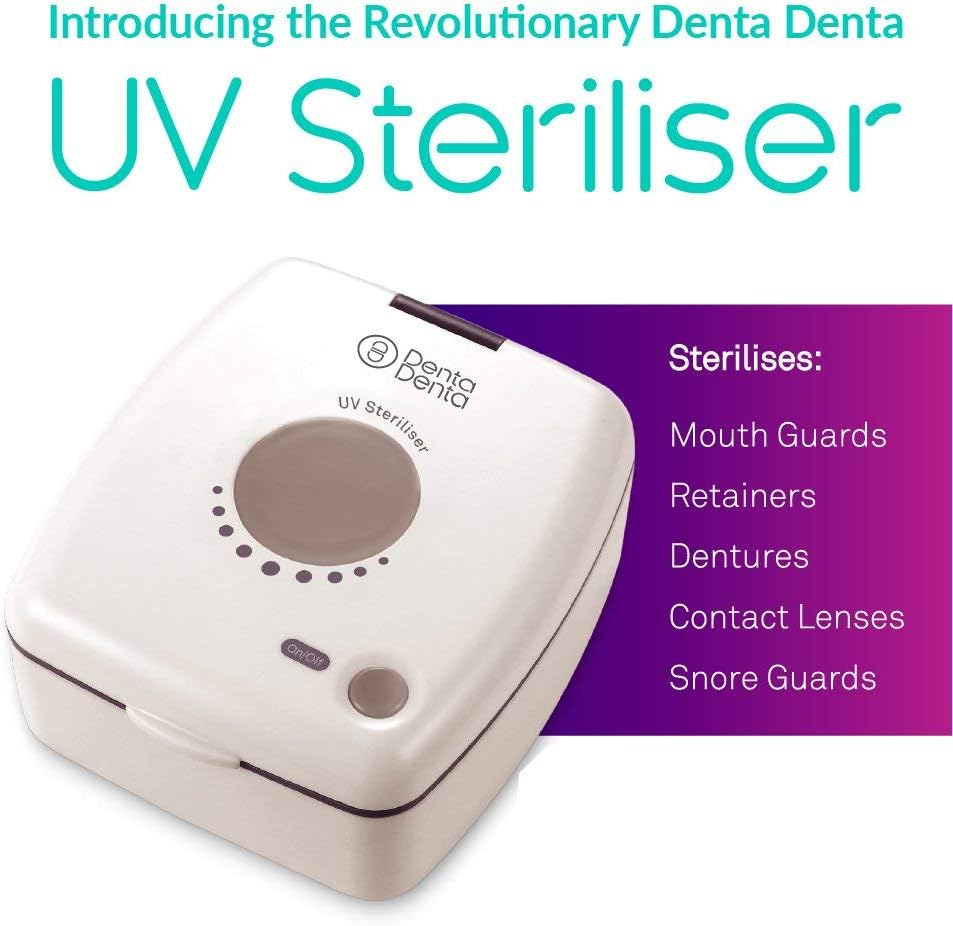 DentaDenta Ultra Violet Steriliser for Cleaning Aligners Retainers, Dentures, Mouth Guards, Whitening Trays - Image 3