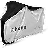 Ohuhu 自転車カバー 厚手 防水 210D オックス製 サイクルカバー 生地 破れにくい 防犯 防風 UVカット 29インチまで対応 収納袋付き