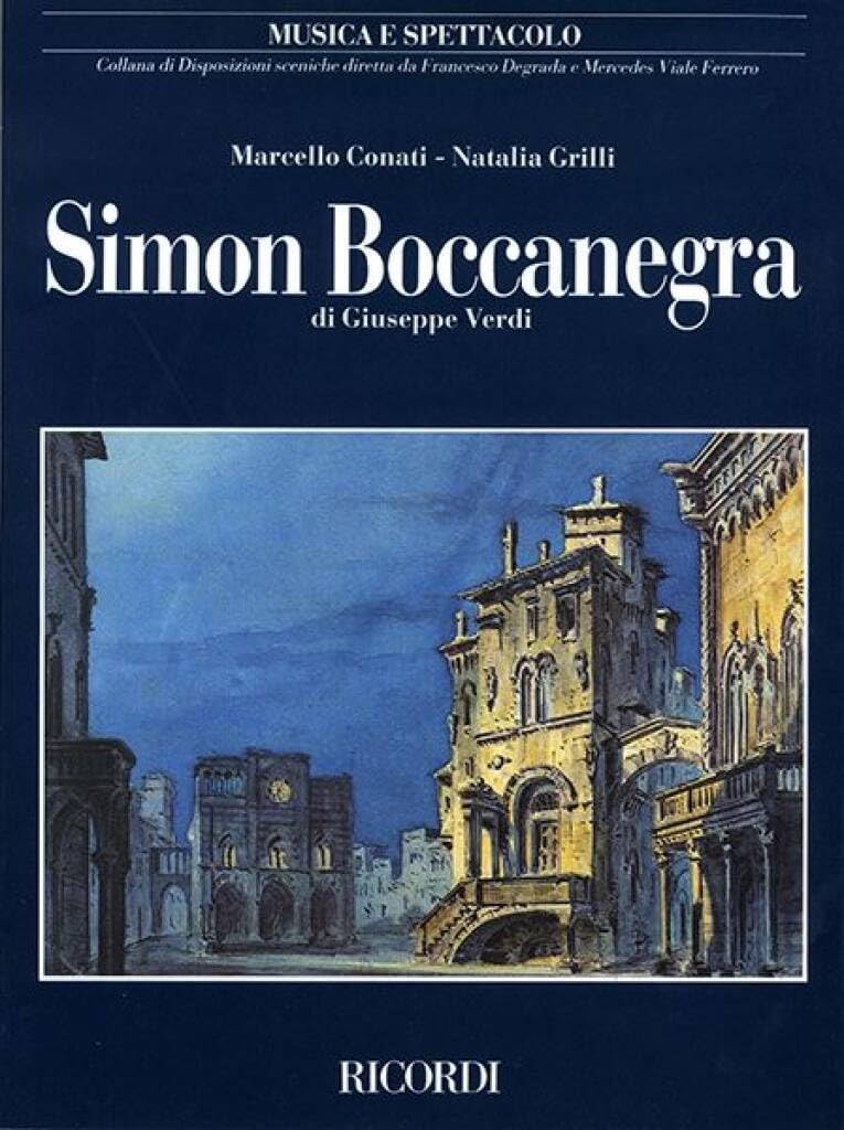 Simon Boccanegra Verdi Cloth Collana Di Disposizioni Sceniche