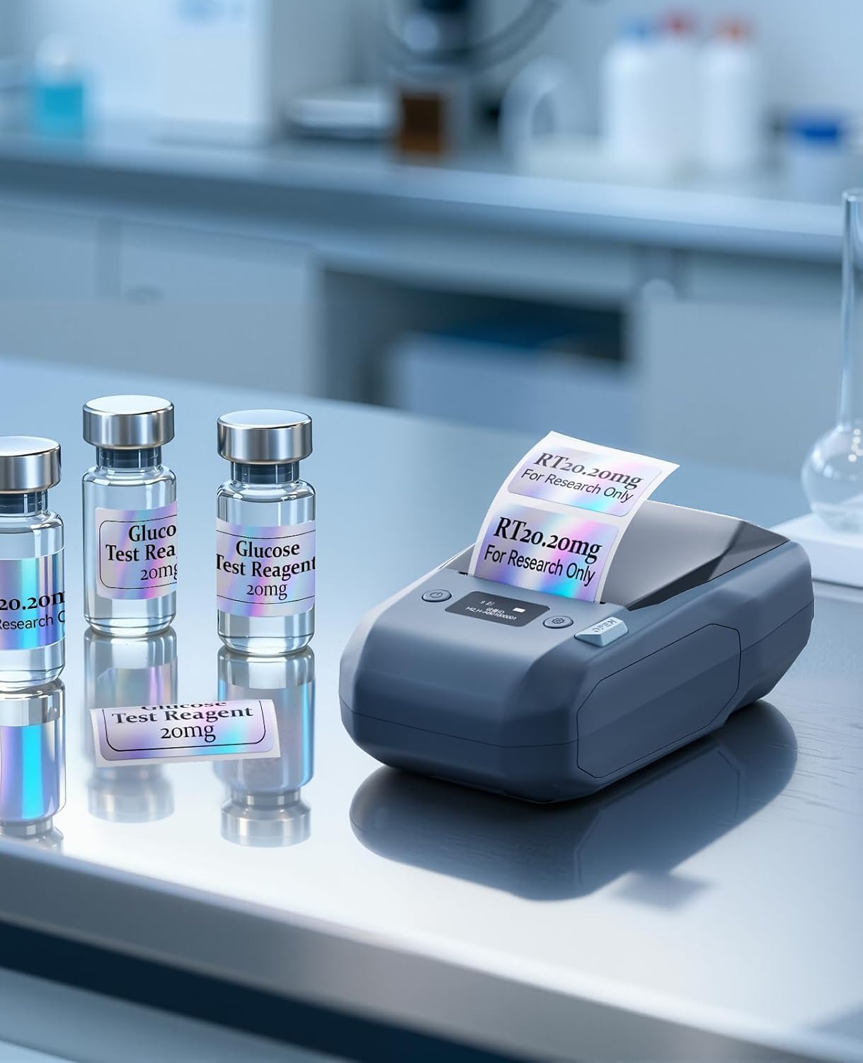 NIIMBOT M2 Etikettendrucker, Bluetooth Label Printer Etikettiergerät Thermotransfer Beschriftungsgerät Unterstützt Farbdruck, Selbstklebend Sticker Drucker für Büro, Zuhause, Schule, Dunkelblau 2