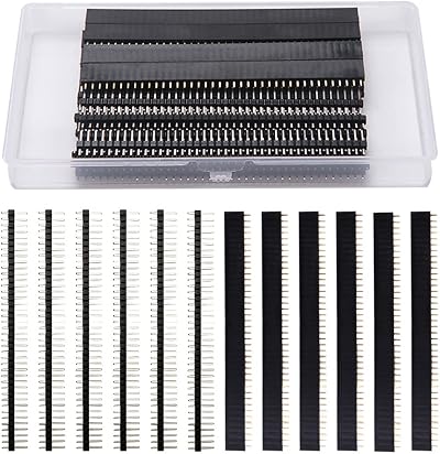 VooGenzek 40 Pin Headers 2.54mm Breakaway Male Female Kit for Arduino