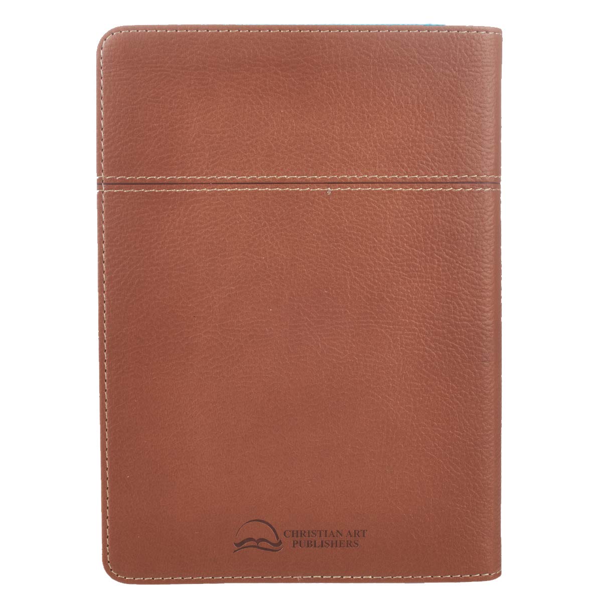 Words of Jesus for Men Daily Devotional Brown Vegan Leather