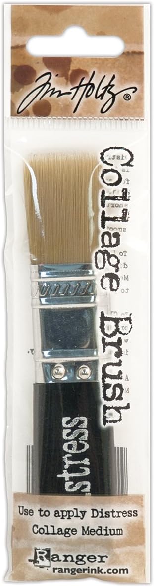 Tim Holtz TDA50872 Ranger Distress Collage Brush, , 3/4-Inch, Multicolour, Pack of 1