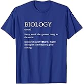Funny Humor Definitions Apparel Gifts Biology Definition - Funny Sarcastic Biology Subject Unisex-Adults T-Shirt Black Small V-Neck Short Sleeve