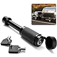 Zone Tech Trailer Hitch Receiver Lock - Anti-Theft 5/8" Pin for Class III IV 2" and 2-1/2" Receiver with Rubber Cap - Durable