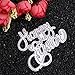 Bottone Metal Cutting Dies Stencil Template Mould for DIY Scrapbook Album Paper Card Craft Decoration (Letter Happy Easter)