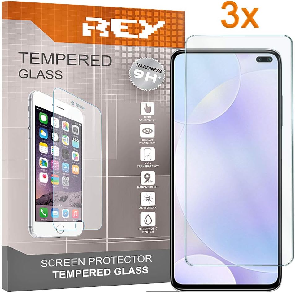 REY Screen Protector for ELEPHONE U PRO, Tempered Glass Film, Premium quality, [Pack 3x]