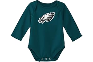 Outerstuff NFL Newborn & Infants 0-24 Months Official Primary Logo Long Sleeve Creeper Bodysuit Romper