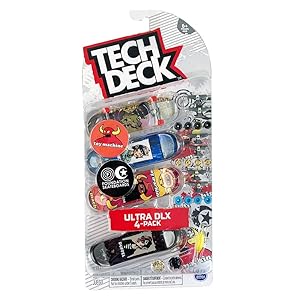 Tech-Deck Ultra DLX 4 Pack 96mm Fingerboards - 2019 Edition (Toy Machine Foundation)