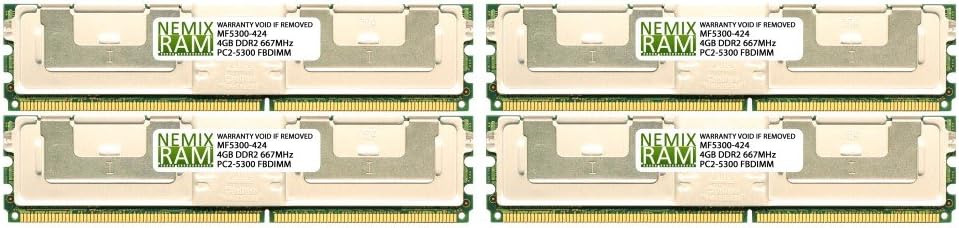 Dell Compatible 16GB (4X4GB) RAM Memory for DELL Precision Workstation 490 PC2-5300 FBDIMM