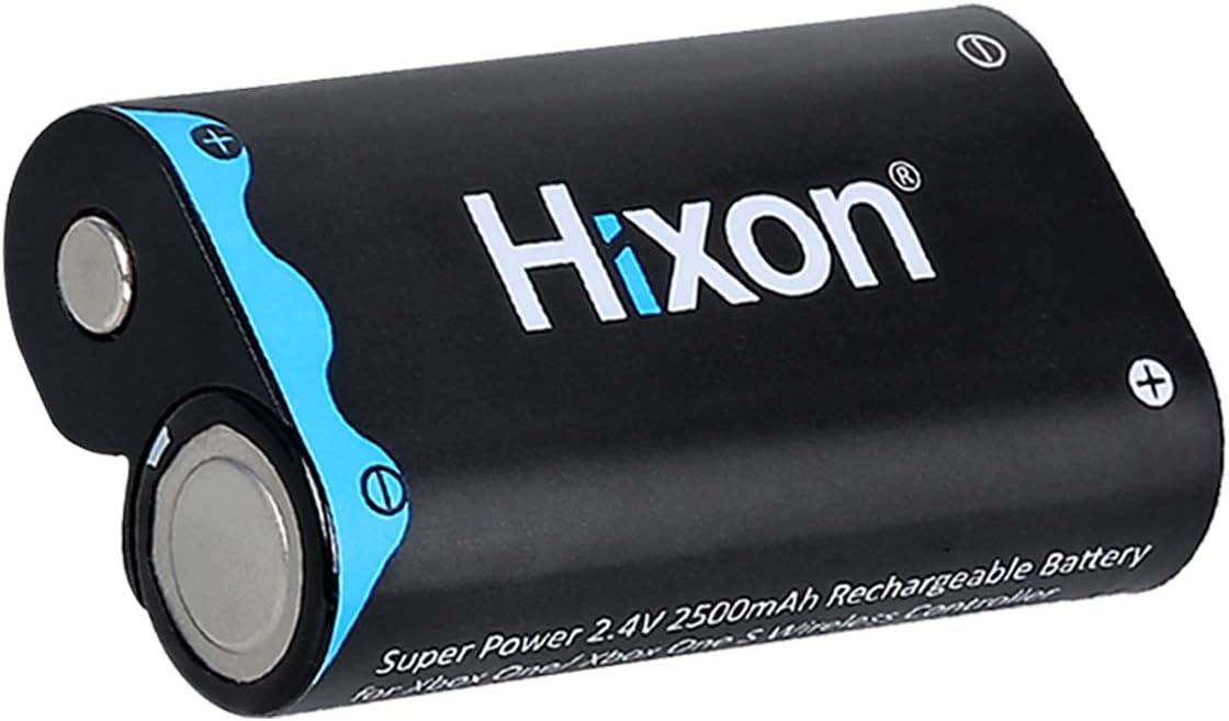 Hixon Batterie Xbox One 2500mAh Rechargeable pour sans Fil Xbox One/Xbox One S