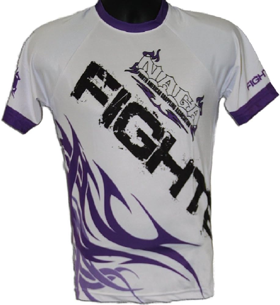 NAGA PURPLE TRIBAL RASH-GUARD