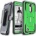 COVRWARE Aegis Series case for Aristo 3/Aristo 2/Aristo/Fortune/Fortune 2/Rebel 2/4/Zone 4 Built-in Screen Protector Heavy Duty Full-Body Rugged Holster Armor Case Belt Clip Kickstand, Green