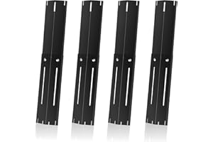 FLAMEDUTY Universal Porcelain Steel Adjustable Grill Heat Plates Heat Tents Heat Shields Grill Burner Cover,Compatible with Charbroil, Nexgrill, Brinkmann, Dyna Glo etc.,Extends from 11.75" up to 21" L, 4 Pack