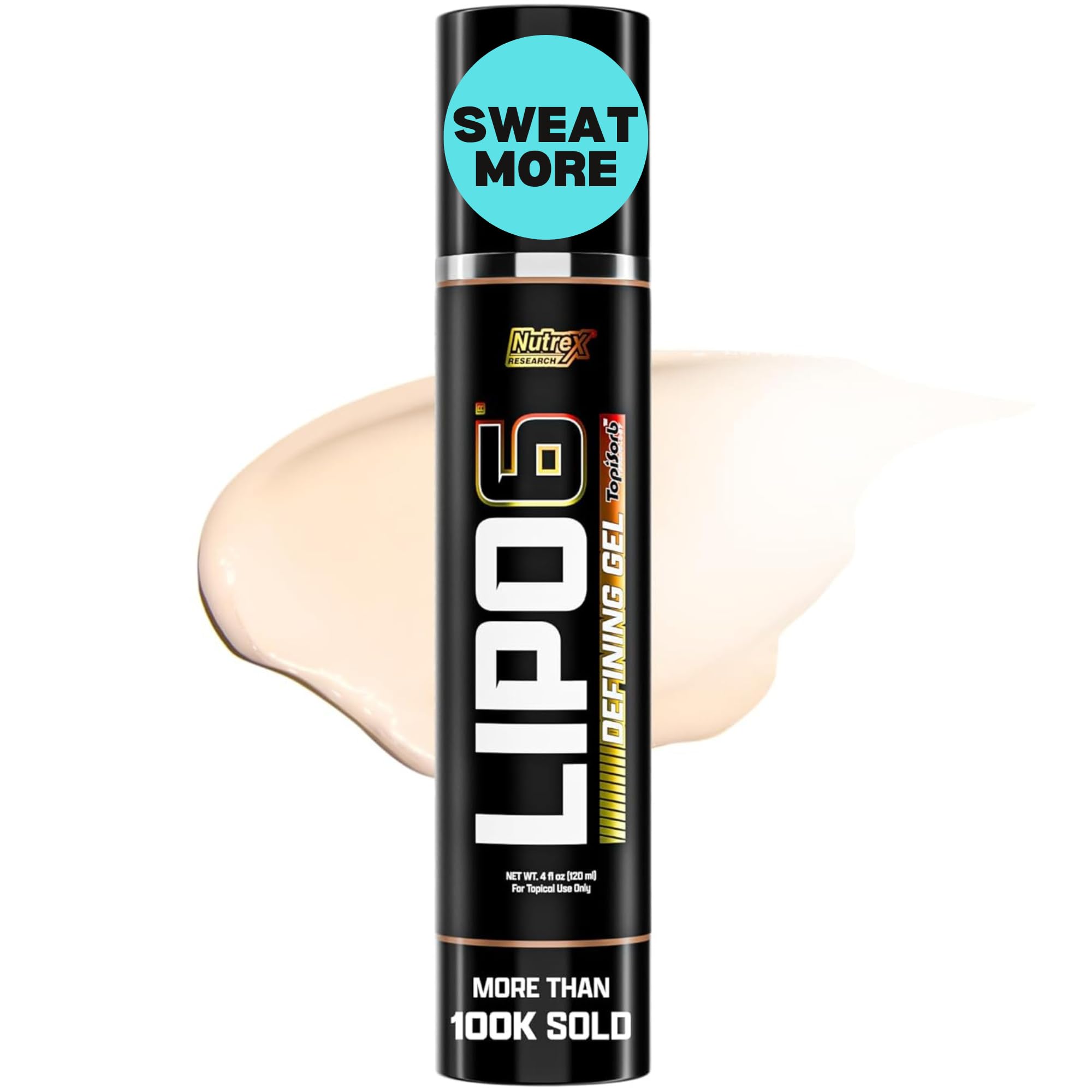 Lipo-6 Defining Gel | Sweat Enhancer Hot Cream for Skin Toning, Tightening & Firming | Boosts Circulation & Sweat