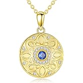 VONALA Evil Eye Necklace 925 Sterling Silver Evil Eye Pendant Necklace Lucky Charm Necklace Ojo Turco Jewelry Gift for Women Men