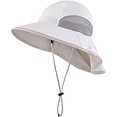 Connectyle Kids Sun Hat Adjustable Fishing Hat for Boys Grils Breathable UPF 50+ Protection Outdoor Beach Hat with Neck Flap