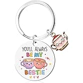 Silkovahamd Work Besties Gifts for Women Funny Best Friend Coworker Keychain,BFF Friendship Boss Leaving Christmas Gifts