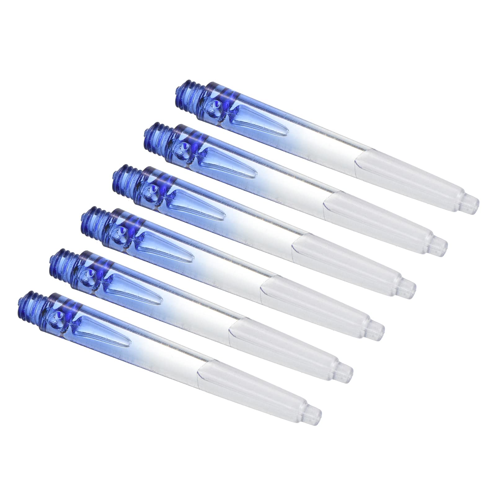 PATIKIL 45mm Dart Shafts, Medium 2BA Thread Nylon Dart Stems Dart Accessories for Steel Tip - 6 Pack (White, Blue)