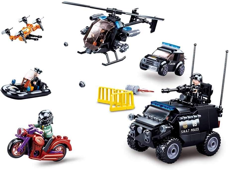 Sluban M38-B0809 Police Set 469 Pieces, Mehrfarbig