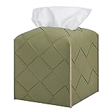 Tissue Box Cover PU Leather Square Tissue Holder