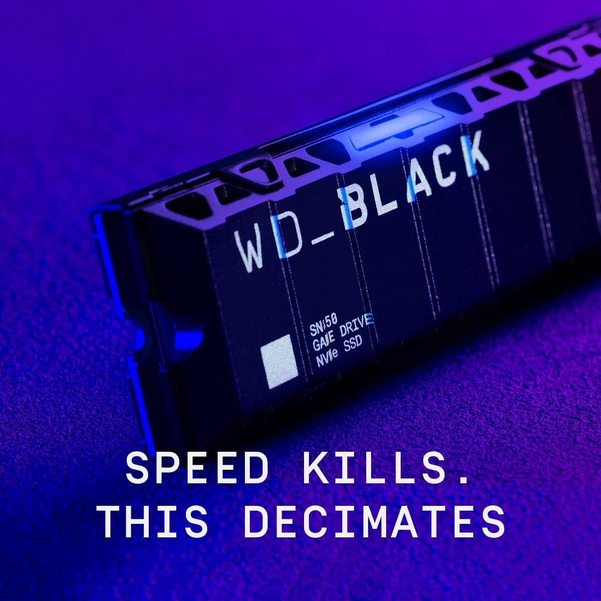 Western Digital 2TB SN850 NVMe SSD for PS5 Consoles Solid State Drive with Heatsink - Gen4 PCIe, M.2 2280, Up to 7,000 MB/s - WDBBKW0020BBK-WRSN