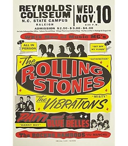 Amazon.com: The Rolling Stones Altamont Concert Poster 11 X 17