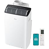 Midea Duo 12,000 BTU (10,000 BTU SACC) HE Inverter Ultra Quiet Portable Air Conditioner, Cools up to 450 Sq. Ft, Works with A