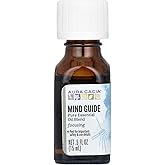 Aura Cacia Mind Guide Essential Oil Blend, 100% Pure Essential Oils - Aromatherapy for Diffusion, Room Sprays, Focused Home Office | 0.5 Fl Oz (Pack of 1)