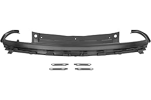 HECASA Tail Light Surround Compatible with 2015-2023 Dodge Challenger Tail Lamp Rear Bumper Surround Plastic (PP) Black Replacement for 68259771AB