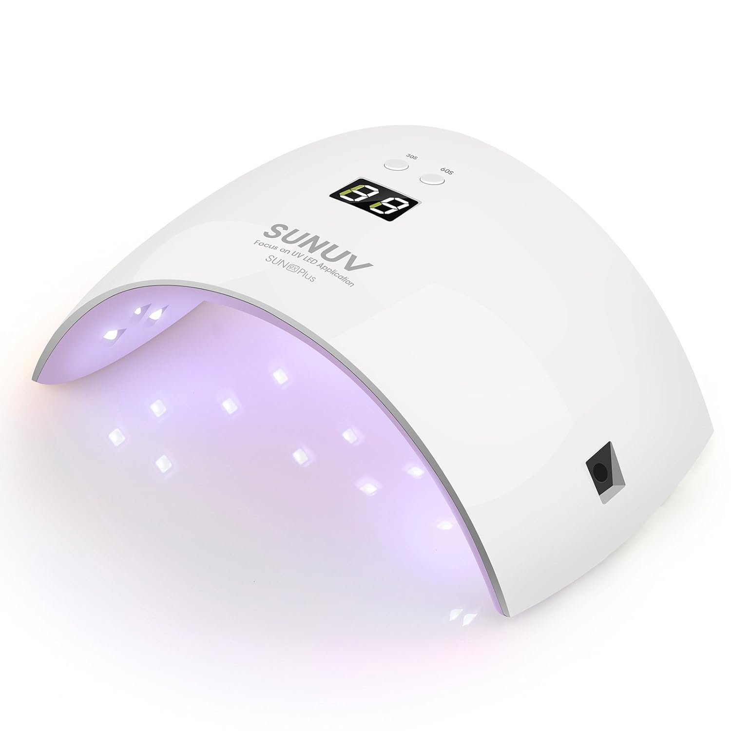 SUNUV 24W UV LED Nail Lamp for Gel Nails Manicure Pedicure 30s/60s Timer LCD Screen 18 LEDS