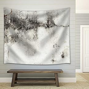 The Background from High Detailed Fragment Stone Wall - Fabric Wall Tapestry Home Decor - 51x60 inches