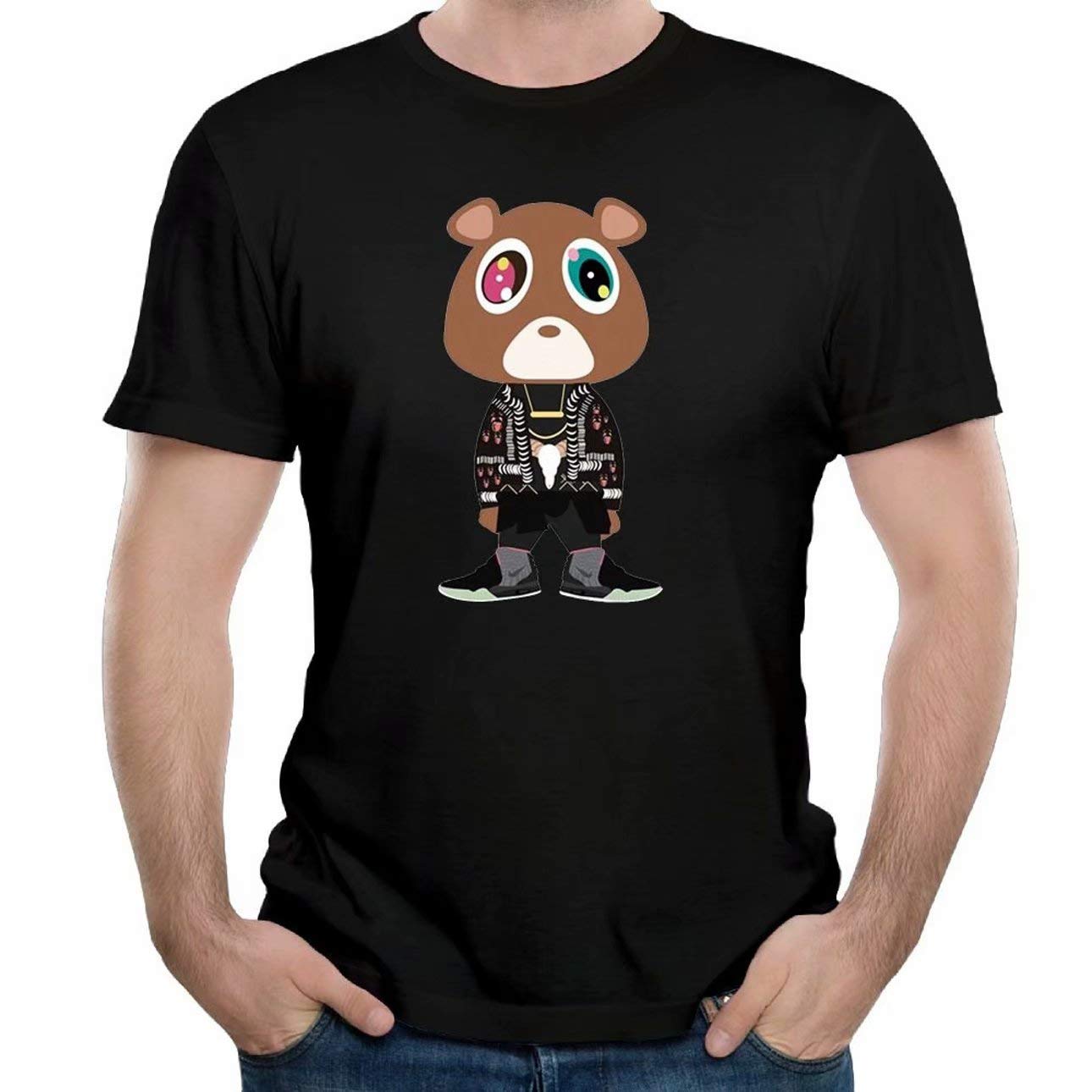 Depeal Mans Kanye West Bear Particular Short Sleeve Top T Shirt Classic T-shirts