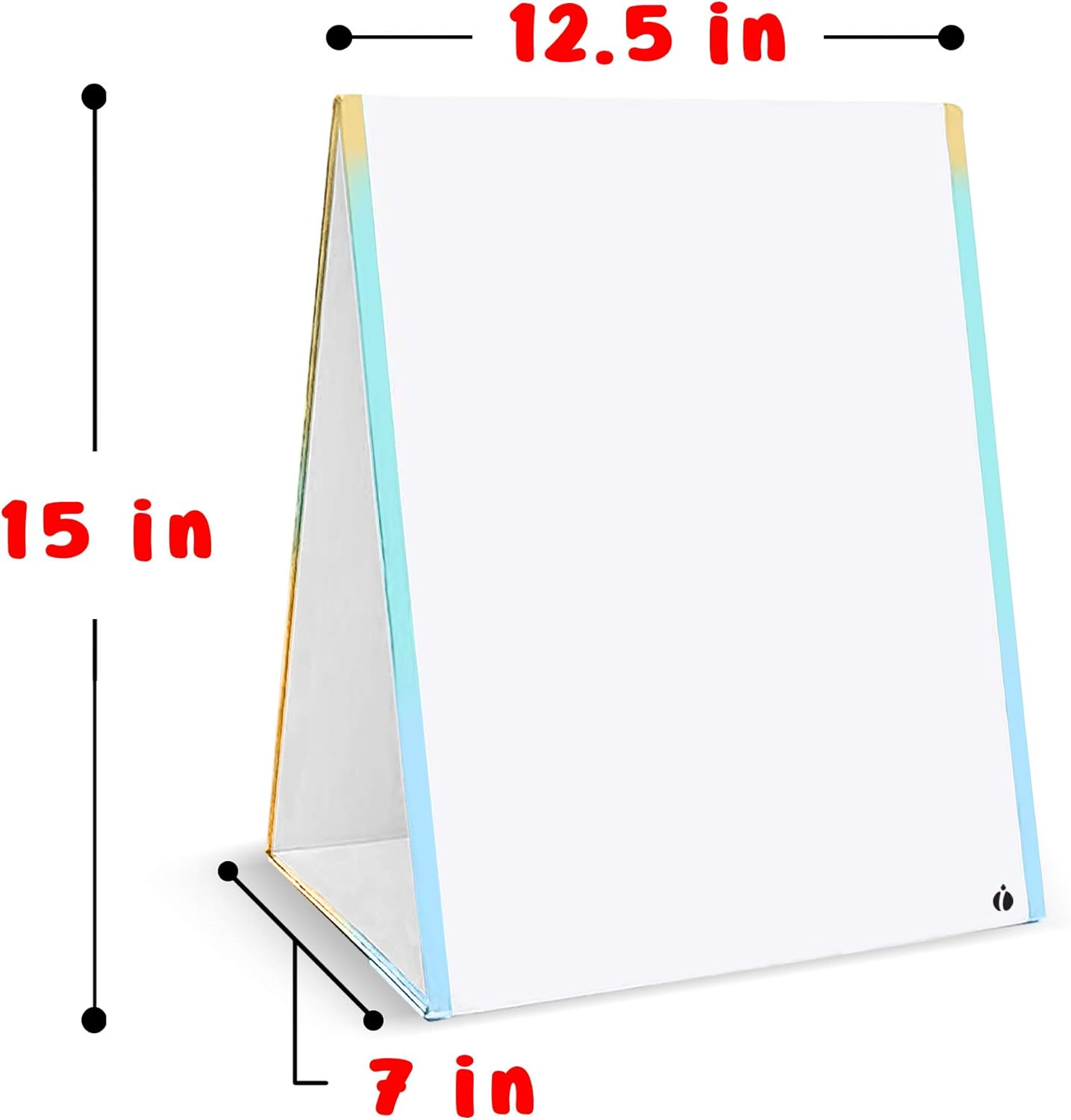 White Board and Tabletop Dry Erase Easel - Double-Sided, Magnetic Desktop Easel for Students, Teachers, Kids and Home Office - Dry Erase Board Includes Markers for Drawing : Office Products