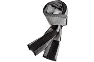EONPOW Warm Winter Scarf Men, Mens Autumn Plaid Scarves