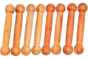 Satnam Wooden Tabla Tuning Blocks (Gattas) Sticks - Set of 8 Tuning Blocks