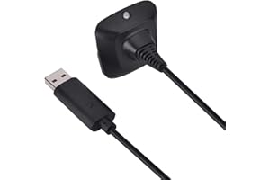 Charging Cable, Controller USB, Black USB for 360(Black)