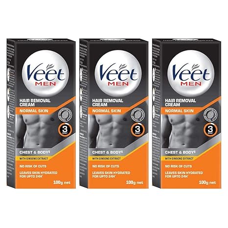 Buy Veet Hair Removal Cream For Men Normal Skin 100g Each Pack