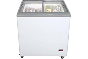 DUURA DDFF6 Commercial Mobile Ice Cream Chest Freezer, 7.5 cu.ft, White
