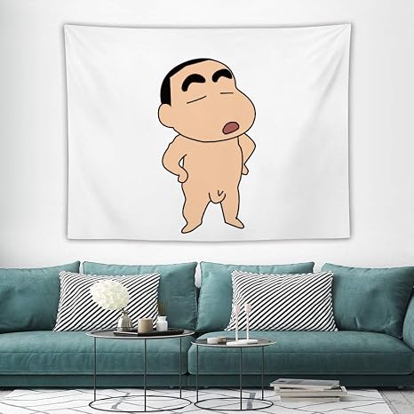 Amazon Co Jp クレヨンしんちゃん タペストリー インテリア 壁掛け おしゃれ 室内装飾 多機能 寝室 カーテン おしゃれ 個性ギフト 新築祝い 結婚祝い プレゼント ウォール アート 0cm 150cm ホーム キッチン