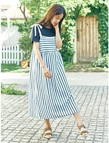 Amazon アースミュージック エコロジー Earth Music Ecology アースミュージックアンドエコロジー L E Earth ボーダーロングキャミワンピース ワンピース チュニック 通販