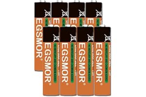 EGSMOR AAA High-Performance LR03 4 Pack 8 Pack 10 Pack 12 Pack 16 Pack 24 Pack 48 Pack 100 Pack AAA High- Alkaline Batteries, 10-Year Shelf Life,for Household,Office Devices and Business (8 Count AAA)