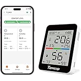 Temtop Indoor Thermometer and Hygrometer Humidity Meter with Max/Min Records Temperature Gauge with App and Notification Aler