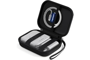 UCOMX Travel Case for 3 in 1 Wireless Charger,Hard EVA Carrying Charger Case,Portable Storage Waterproof Bag with Zipper,Soft Durable Pouch Bag for Foldable Wireless Charger,Adapter,Cable(Box Only)