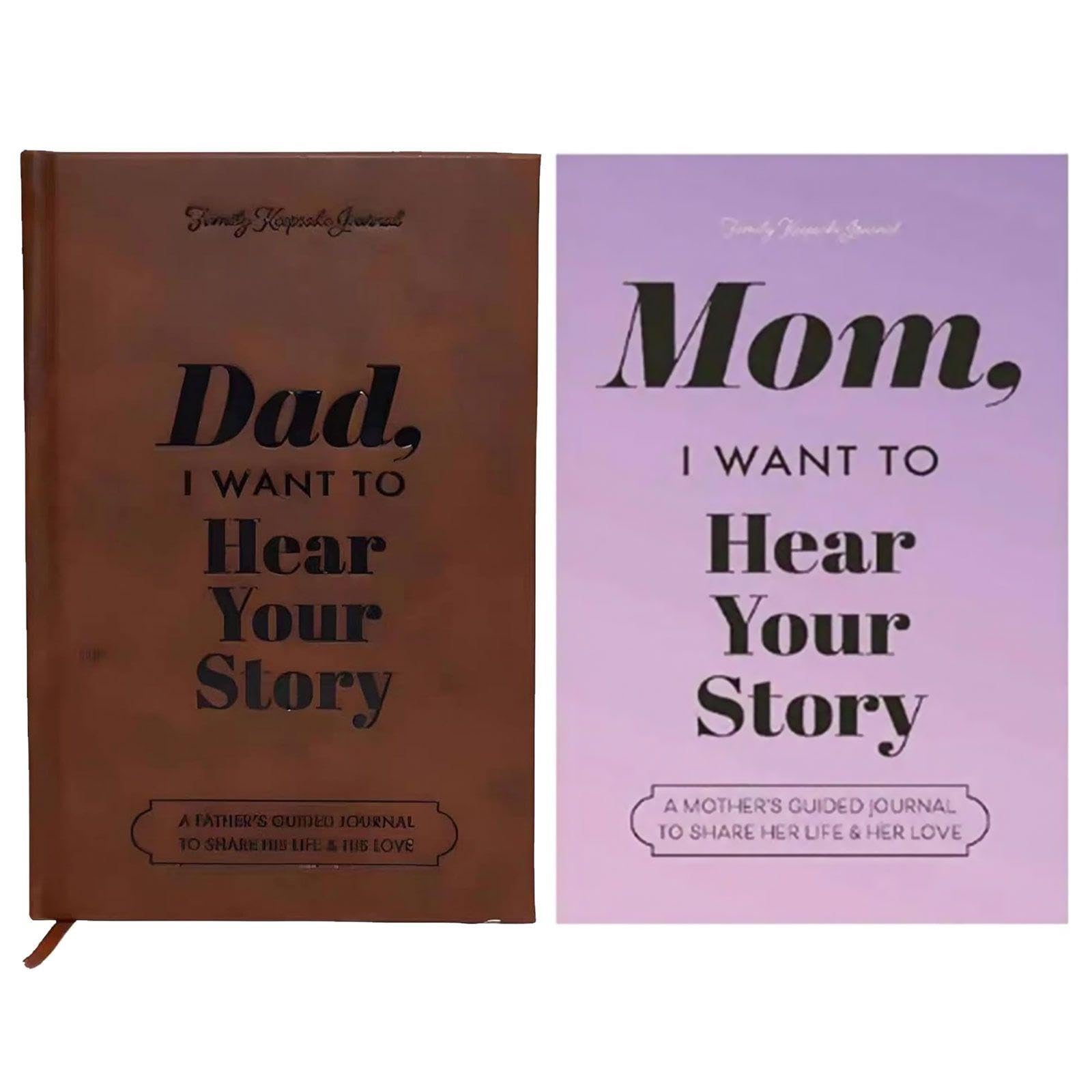2 Pieces of Notepads, I Want to Hear Your Story, Notepad for Mom and Dad, Convenient Notepad, Dad's Guidance Story Diary Notebook