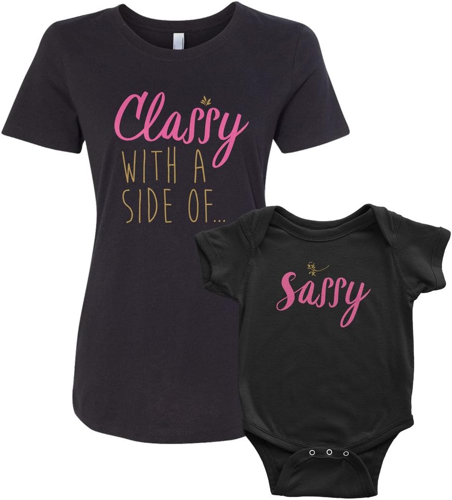 Classy & Sassy Infant Bodysuit & Women's T-Shirt Matching Set