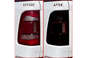 SlickMod PreCut Vinyl Smoke Tint for 2019-2022 Dodge Ram 1500 Tail Light (1. Taillight w/Sensor, 20% Dark Smoke)