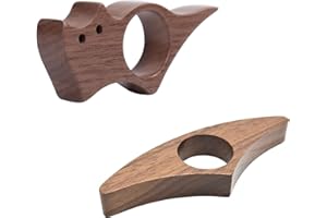 ORKBE 2 Pcs Walnut Book Page Holder, Thumb Book Page Holder, Ideal Handmade Book Reader Gifts for Women, Bookworms, Book Lovers, Page Holders for Reading (Large)